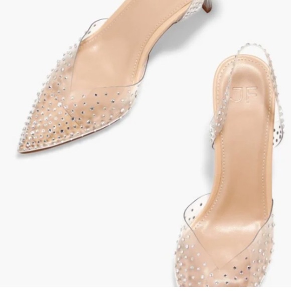 BRAND NEW NEVER WORN!!!Emma Clear Embellished Pump. Perfect wedding/ event shoes - Picture 10 of 15